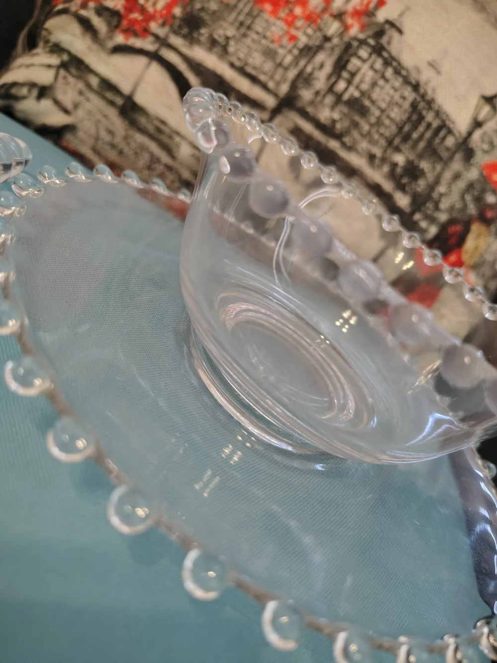 Vintage Imperial Glass Candlewick | Mayonnaise Bowl | Underplate & Spoon